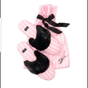 Victoria's Secret Signature Satin Slippers